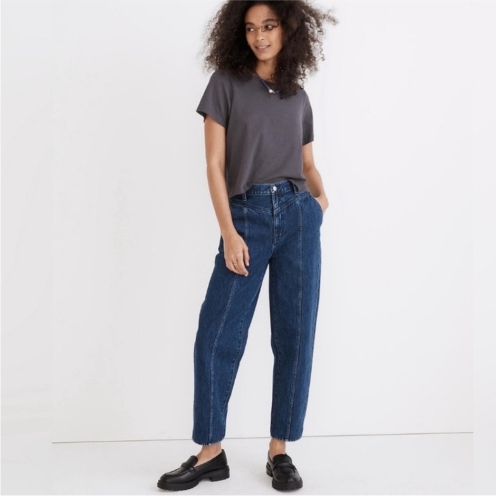 Madewell Balloon Jeans in Sandford Wash Sz 33